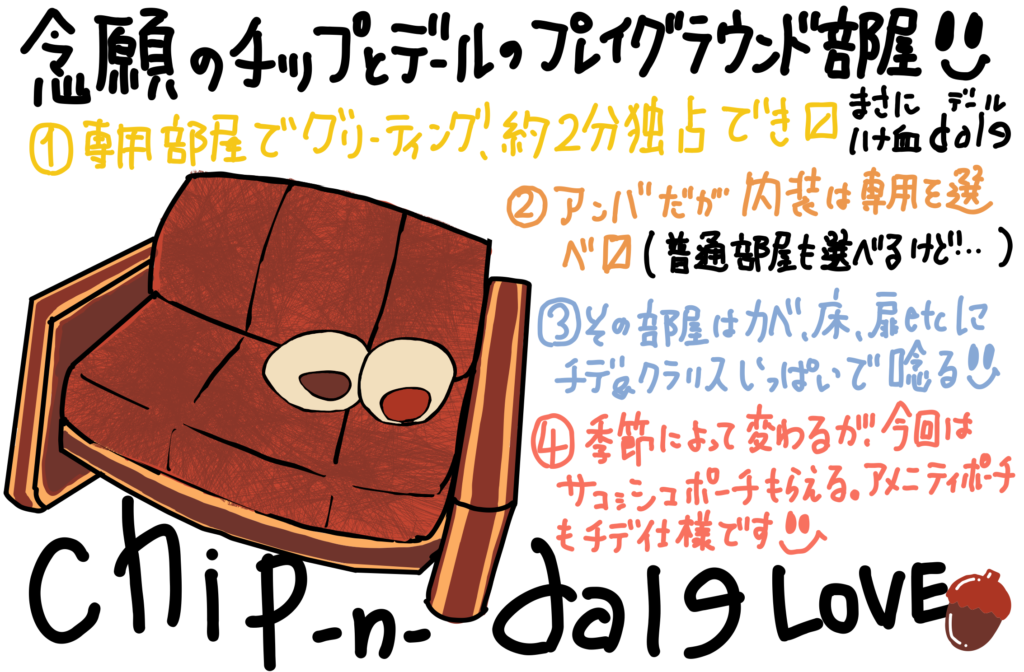 チップとデールのプレイグラウンド部屋 レビュー